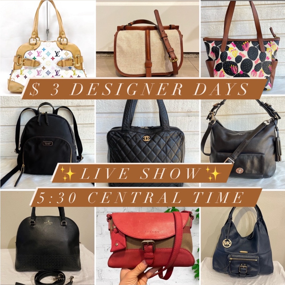 ✨ LIVE SHOW: $3 DESIGNER SALE ✨